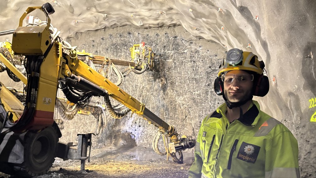Production Manager Jon Martin im halb fertigen Unterwassertunnel von Rogfast